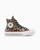 ALL STAR Lift Platform Leopard BLACK HI CUT A15462C