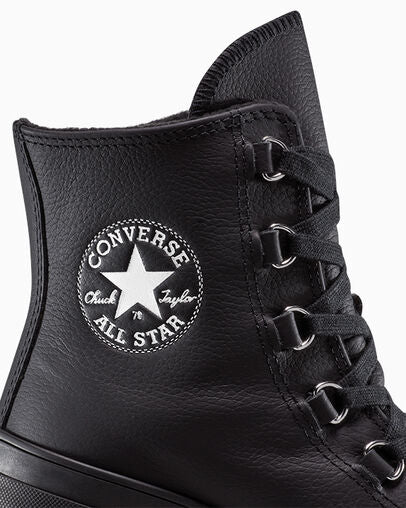 CT70 De Luxe Heel waterproof（防水）Platform Leather BLACK A15514C