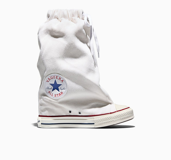 【Hearts2Hearts PV着用】Converse Chuck Taylor All Star X Vaquera Slouch Wedge WHITE XHI CUT A17686C