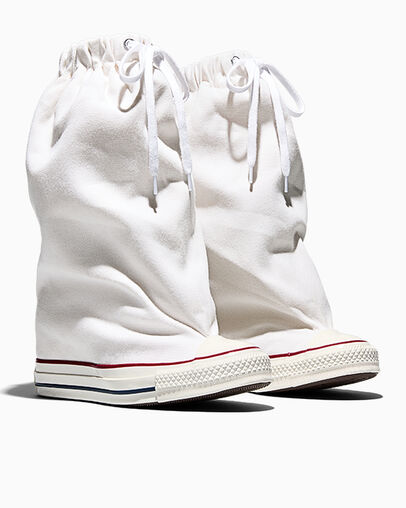 【Hearts2Hearts PV着用】Converse Chuck Taylor All Star X Vaquera Slouch Wedge WHITE XHI CUT A17686C