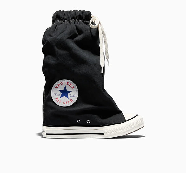 【Hearts2Hearts PV着用】Converse Chuck Taylor All Star X Vaquera Slouch Wedge BLACK XHI CUT A17687C