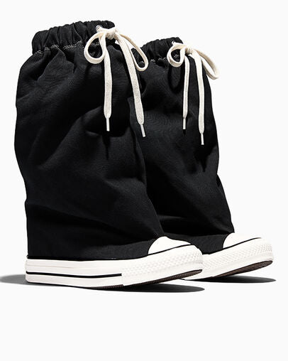 【Hearts2Hearts PV着用】Converse Chuck Taylor All Star X Vaquera Slouch Wedge BLACK XHI CUT A17687C