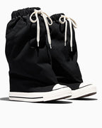 【Hearts2Hearts PV着用】Converse Chuck Taylor All Star X Vaquera Slouch Wedge BLACK XHI CUT A17687C