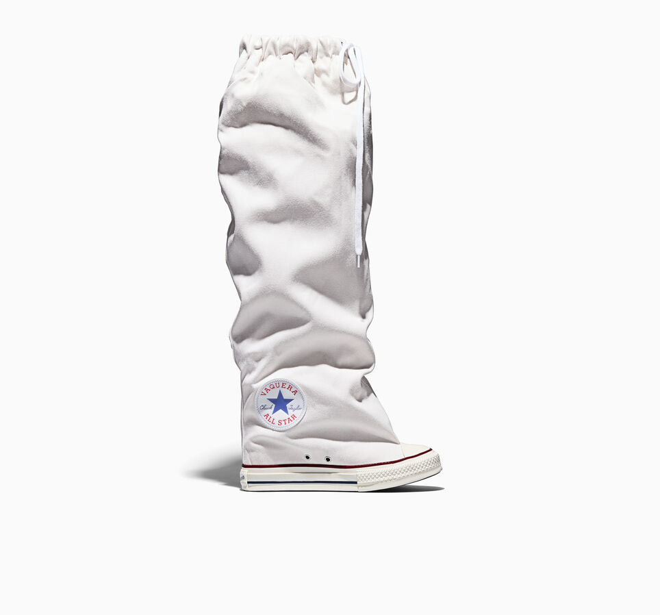 【Hearts2Hearts PV着用】Converse Chuck Taylor All Star X Vaquera Slouch Wedge White XXXHI CUT A17690C