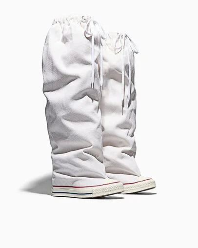 【Hearts2Hearts PV着用】Converse Chuck Taylor All Star X Vaquera Slouch Wedge White XXXHI CUT A17690C