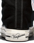 【Hearts2Hearts PV着用】Converse Chuck Taylor All Star X Vaquera Slouch Wedge BLACK XXXHI CUT A17691C
