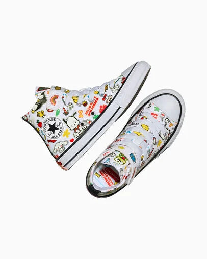 【数量限定】ALL STAR Chuck Taylor x  KIDS Hello Kitty And Friends All Star Easy-On Stickers White HI CUT A17701C