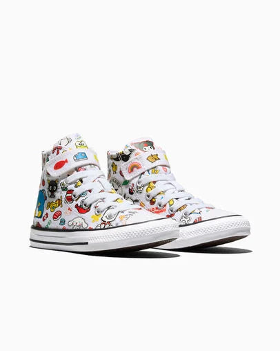【数量限定】ALL STAR Chuck Taylor x  KIDS Hello Kitty And Friends All Star Easy-On Stickers White HI CUT A17701C