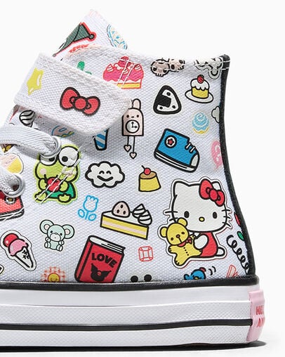 【数量限定】ALL STAR Chuck Taylor x  KIDS Hello Kitty And Friends All Star Easy-On Stickers White HI CUT A17701C