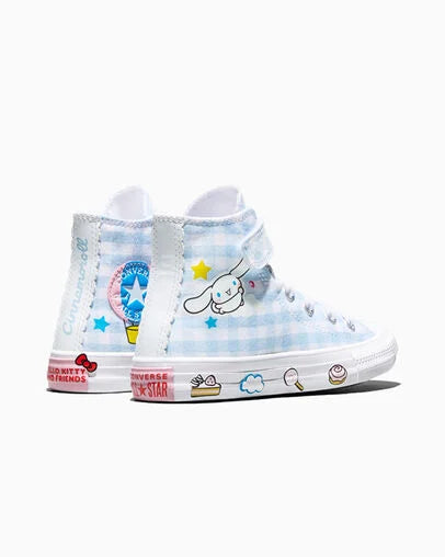【数量限定】ALL STAR Chuck Taylor x  KIDS Hello Kitty And Friends All Star Easy-On Stickers Cinnamoroll Baby Blue HI CUT A17702C