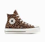 ALL STAR Lift Platform Leopard Suede Incensed HI CUT A17979C