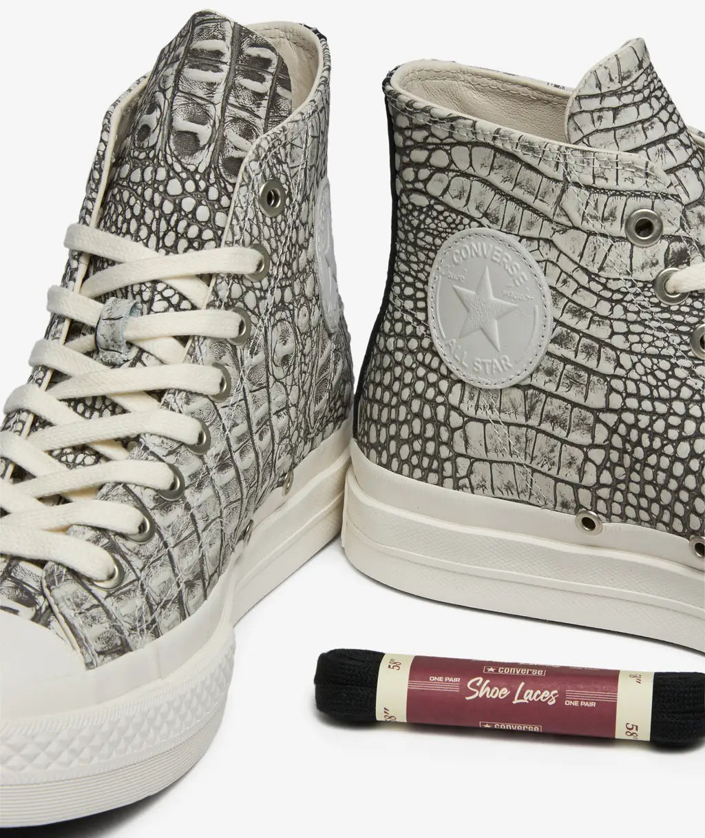 【CT70復刻・数量限定】Converse Chuck Taylor All Star 'First String' Optical White Croc HI CUT A18413C