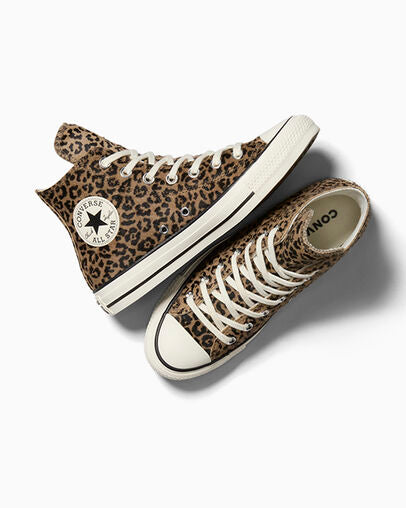 【EU限定】ALL STAR Leopard Pony Hair Sand Dune HI CUT A19274C