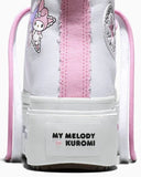 【数量限定】ALL STAR Lift Double Stack Chuck Taylor x  Hello Kitty and Friends Chuck Taylor All Star My Melody™ WHITE HI CUT A21835C snms.shop