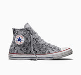 【EU限定】ALL STAR Chuck Taylor Distressed Doodles Skulls Smoke In HI CUT A24126C