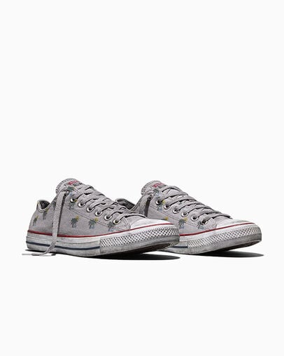 【EU限定】ALL STAR Chuck Taylor Distressed Doodles Palms Smoke In LOW CUT A24127C
