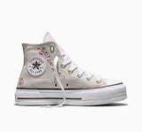 ALL STAR  Lift Platform Chuck Taylor Cherry Blossoms Light Grey HI CUT A24135C snms.shop