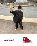 【StrayKids I.N 着用】ALL STAR Chuck Taylor Throwback Red HI CUT A17826C