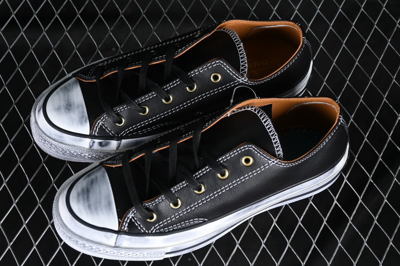 【数量限定】CT70 Vintage Black Leather（レザー）LOW CUT A02625C