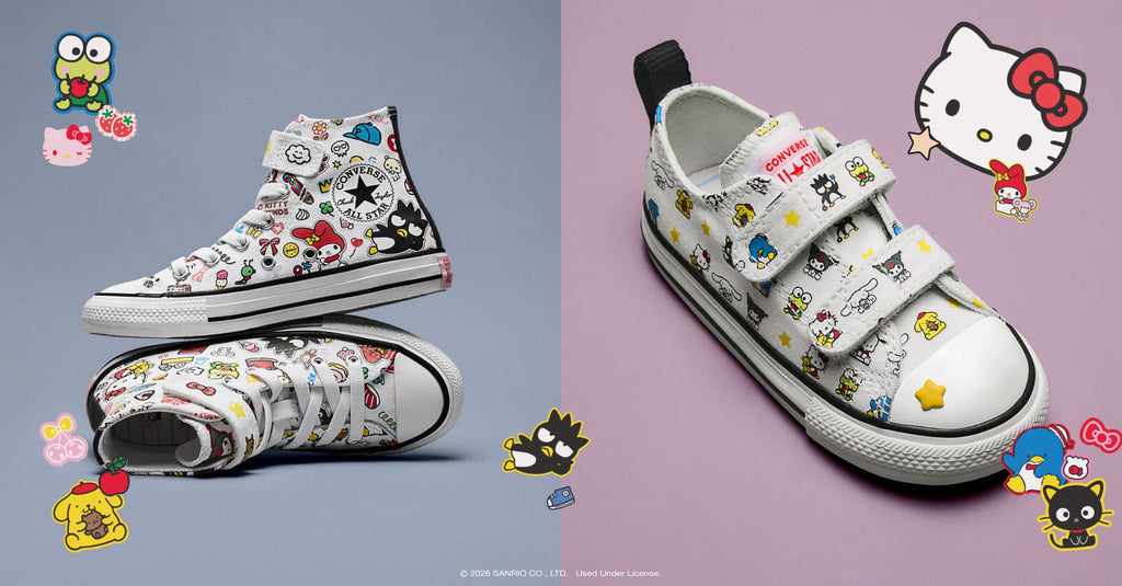 【数量限定】ALL STAR Chuck Taylor x  KIDS Hello Kitty And Friends All Star Easy-On Stickers White HI CUT A17701C
