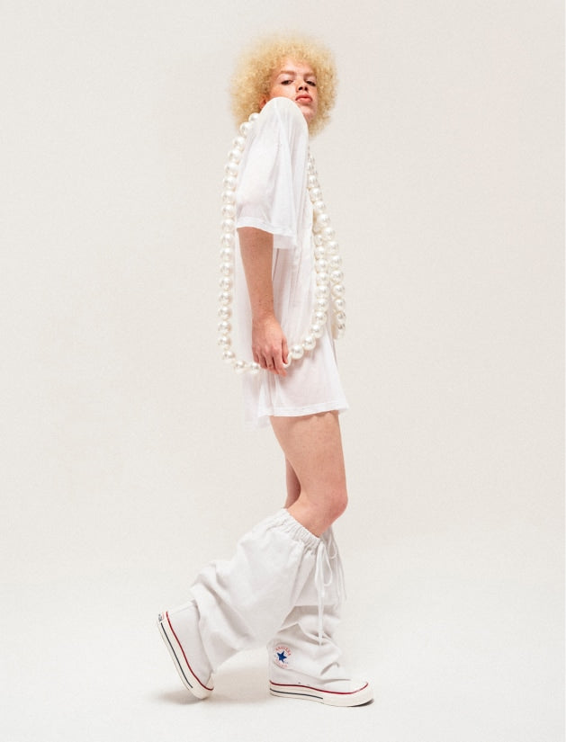 【Hearts2Hearts PV着用】Converse Chuck Taylor All Star X Vaquera Slouch Wedge White XXXHI CUT A17690C