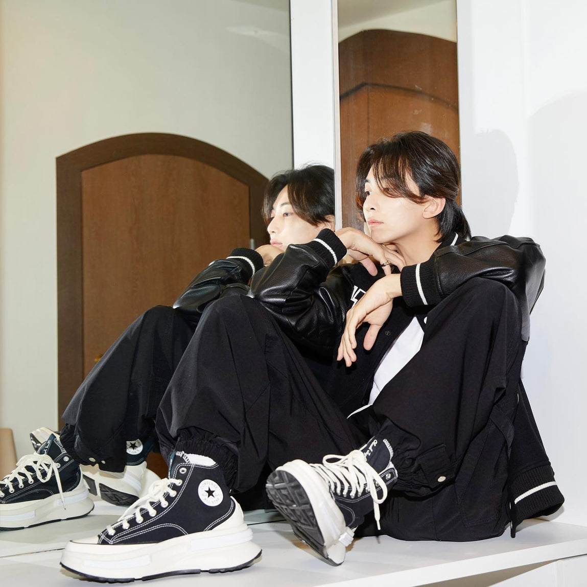 【SEVENTEEN ジョンハン着用】RUN STAR LEGACY CX FUTURE COMFORT BLACK HI CUT A00869C