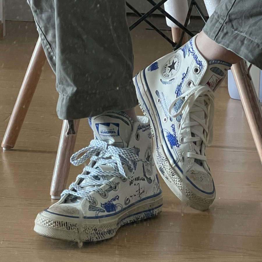 【ジュウジェ着用】CT70 x Ader Error WHITE HI CUT A05351C