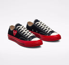 CT70 X Play Comme des Garcons PLAY Black Red Midsole LOW CUT A01795C