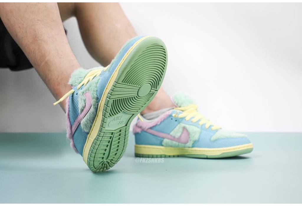 Nike x Verdy SB Dunk Low Pro Blue Gaze and Enamel Green
