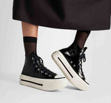 ALL STAR LIFT Double Stack Platform Patent Leather HI CUT A12977C