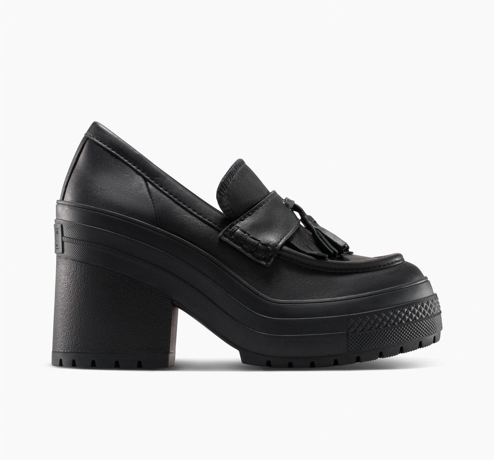 CT70 De Luxe Platform Heel Loafers Black HI CUT A14714C