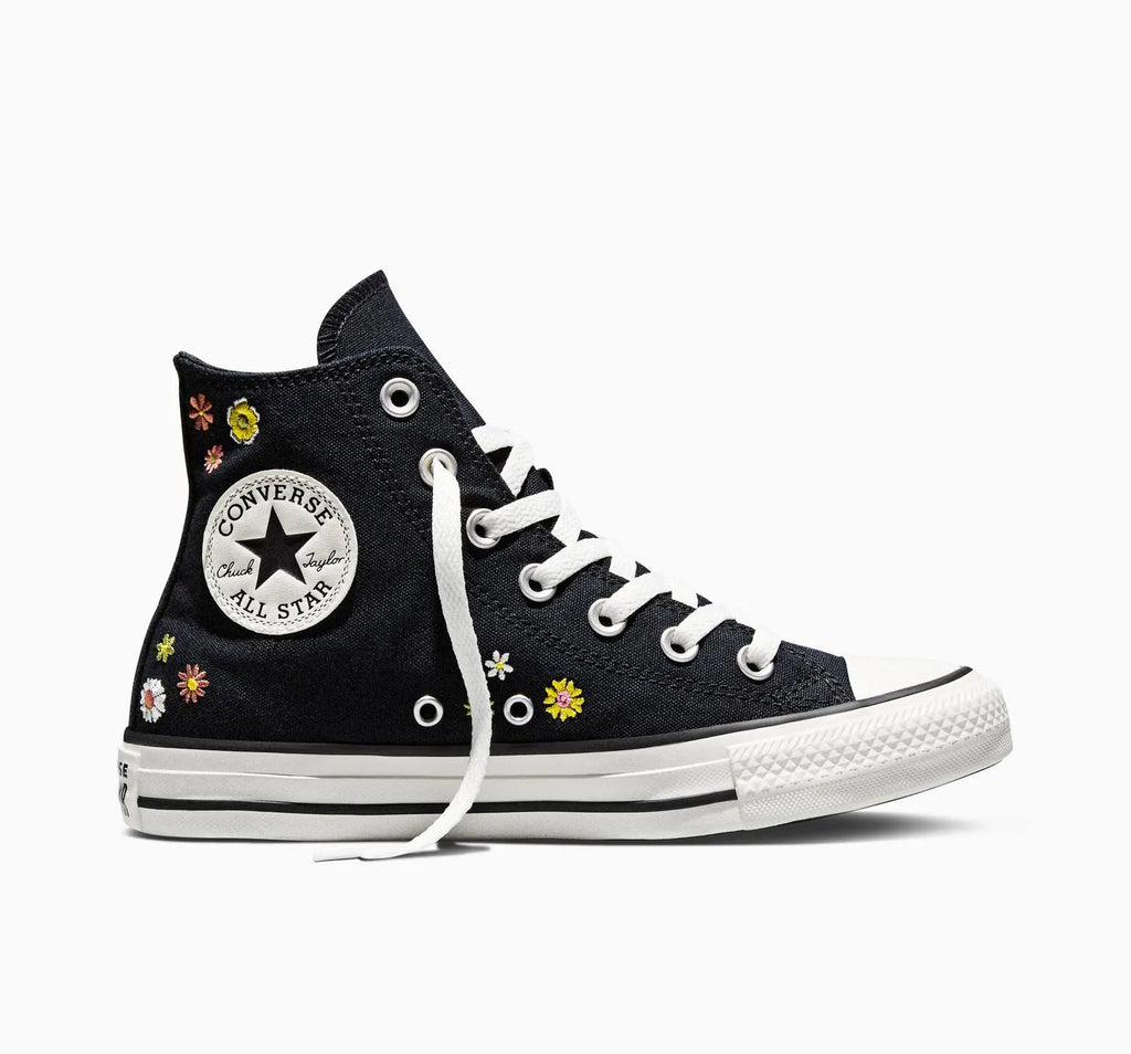 【EU限定】ALL STAR Chuck Taylor Embroidered Florals BLACK HI CUT A16902C