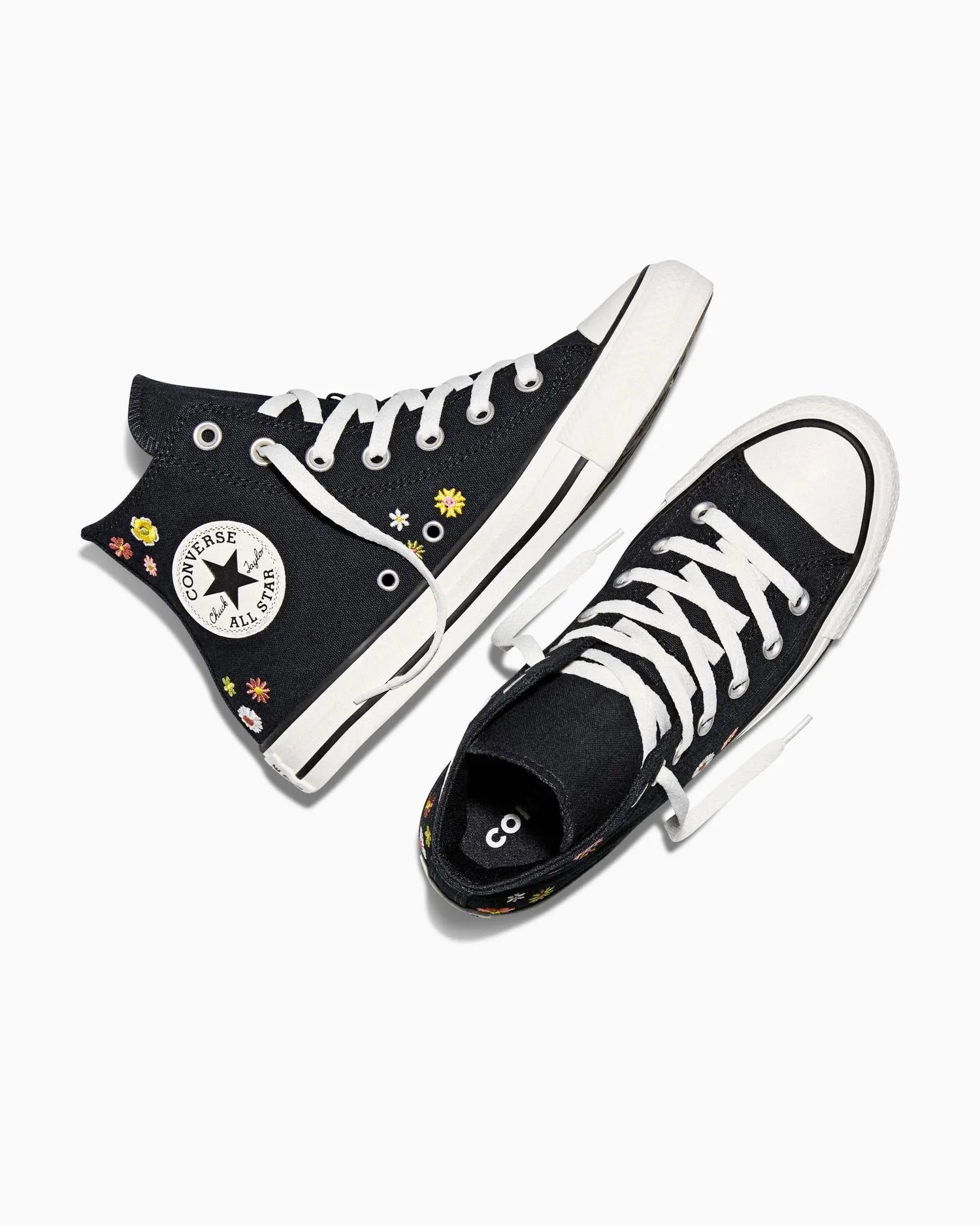 【EU限定】ALL STAR Chuck Taylor Embroidered Florals BLACK HI CUT A16902C