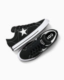 ONE STAR Skate Shoes Puff Black LOW CUT A14955C