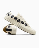 CT70 X Play Comme des Garcons Chuck 70 Ox Multi Heart Egret LOW CUT A08150C