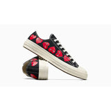 CT70 X Play Comme des Garcons Chuck 70 Ox Multi Heart BLACK LOW CUT A08149C