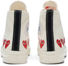 CT70 X Play Comme des Garcons Ox Multi-Heart White HI CUT 162972C