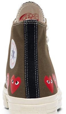 CT70 X Play Comme des Garcons Ox Multi Heart Green HI CUT 162973C