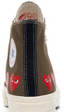 CT70 X Play Comme des Garcons Ox Multi Heart Green HI CUT 162973C
