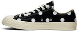 CT70 X Play Comme des Garcons Chuck 70 Ox Polka Dot BLACK LOW CUT 157248C
