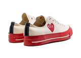 CT70 X Play Comme des Garcons PLAY Pristine Red Midsole LOW CUT A01796C