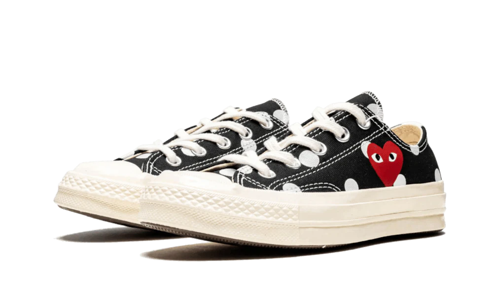 CT70 X Play Comme des Garcons Chuck 70 Ox Polka Dot BLACK LOW CUT 157248C