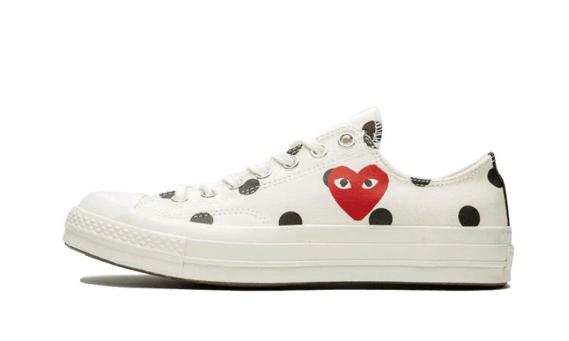 CT70 X Play Comme des Garcons Chuck 70 Ox Polka Dot Milk LOW CUT 157249C