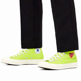CT70 X Play Comme des Garcons Chuck 70 Ox Bright Green HI CUT 168299C