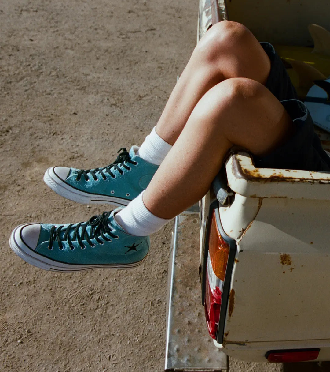 【RIZE ウォンビン着用】CT70 STUSSY ステューシー SKY BLUE HI CUT A07663C