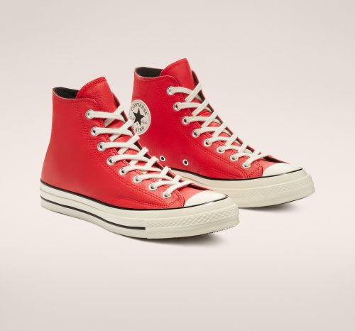 【22cmのみ】CT70 LEATHER（レザー）University Red HI CUT 170370C