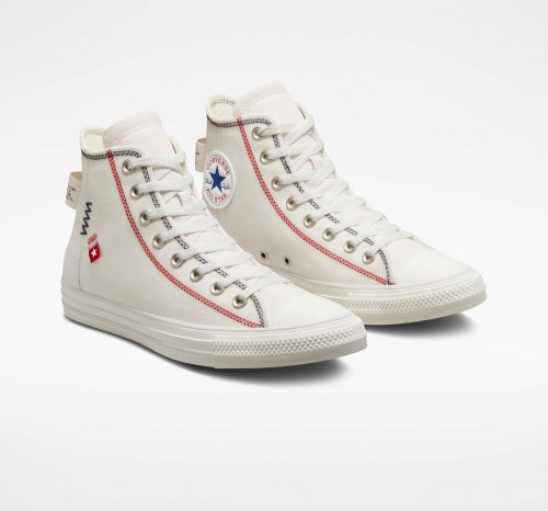 ALL STAR Logo（旧パッチ）Tag VINTAGE WHITE HI CUT A06104C