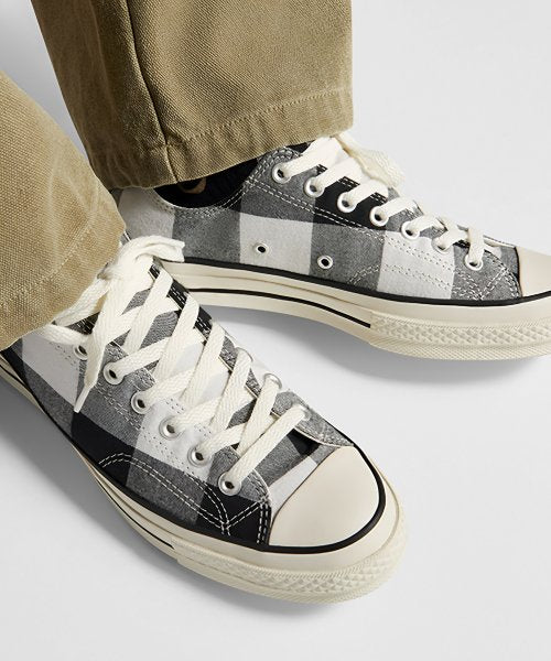 CT70 Upcycled Flannel GREY LOW CUT A05313C