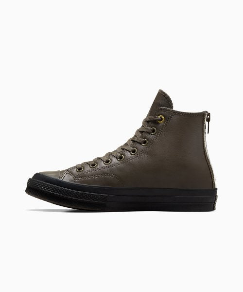 CT70 2023年新型 LEATHER（レザー） BROWN Zipper Heel HI CUT A02110C