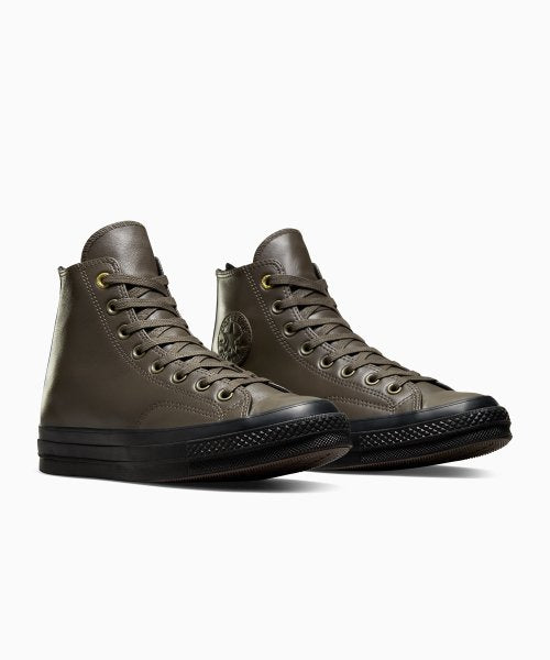 CT70 2023年新型 LEATHER（レザー） BROWN Zipper Heel HI CUT A02110C
